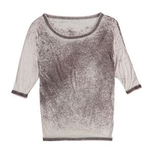 Gorilla Buffet Womens Two Tone Batwing Sleeve Basic T-Shirt, Red, NWT